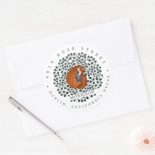 Woodland Fox & Hare   Return Address Label