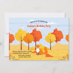 Woodland Fox Invitation