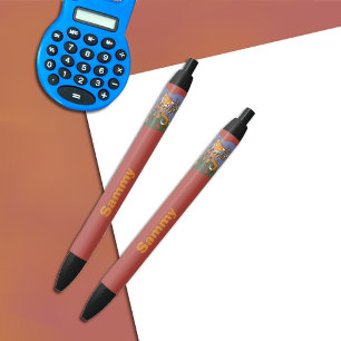 Woodland fox kid pen with name