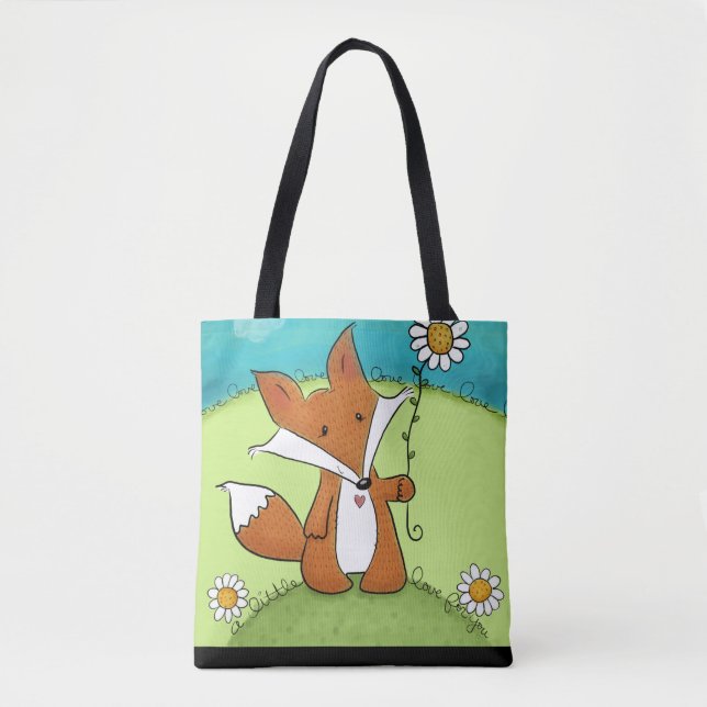 Woodland Fox Little Love for You Tote Bag (Front)