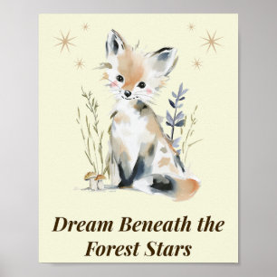 Woodland Fox Nursery Quote Wall Art