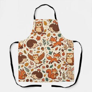 Woodland Fox & Owl Forest Apron – Cute Animals