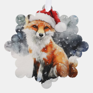 Woodland Fox Paper Ornament Card