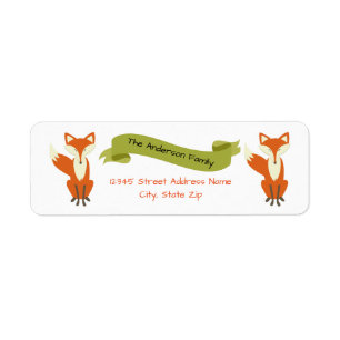 Woodland Fox - Return Address Labels