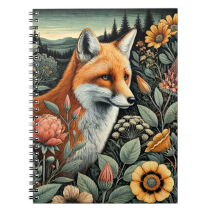 Woodland Fox Spiral Notebook Cute Animal-Themed