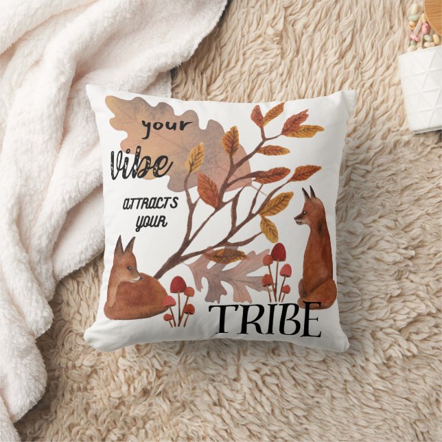 Woodland Fox Spirit Vibe Cushion (Blanket)