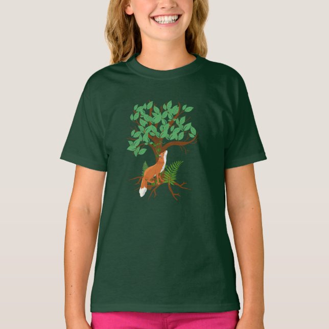 Woodland Fox  T-Shirt (Front)
