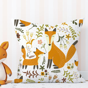 Woodland Foxes Cushion