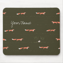 Woodland Foxes Mousepad