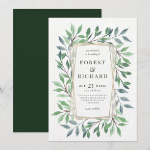 Woodland Frame Invitation