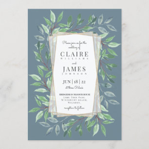 Woodland Frame Wedding Invitation