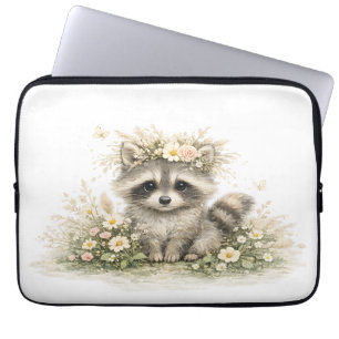 Woodland Friend Raccoon Laptop Sleeve