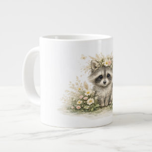 Woodland Friend Raccoon Large Coffee Mug