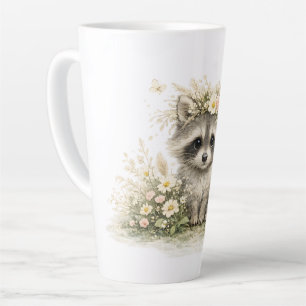 Woodland Friend Raccoon Latte Mug