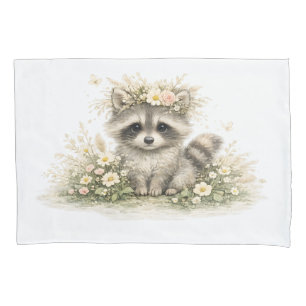 Woodland Friend Raccoon Pillowcase