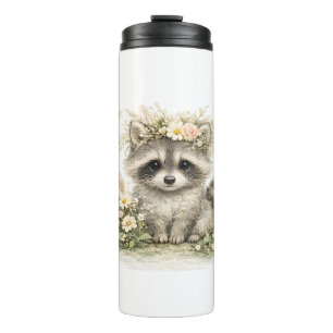 Woodland Friend Raccoon Thermal Tumbler