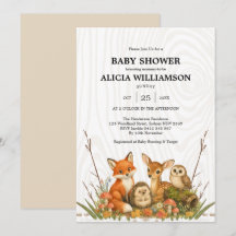 Woodland Friends Animal Baby Shower
