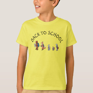Woodland Friends Back To School Watercolor T-Shirt