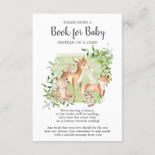 Woodland Friends Book for Baby Card
