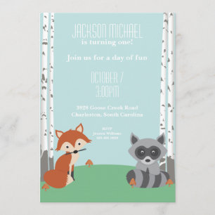Woodland Friends Invitation
