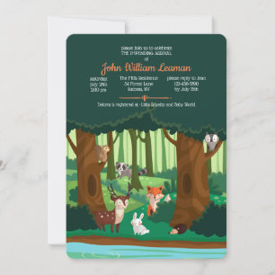 Woodland Friends Invitation