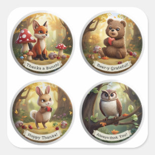 Woodland Friends Stickers – Cute Forest Animal Pa