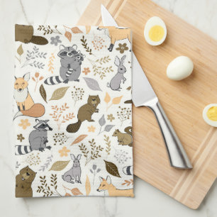 Woodland Friends Tea Towel