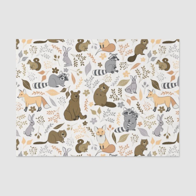 Woodland Friends Tissue Paper (Front)