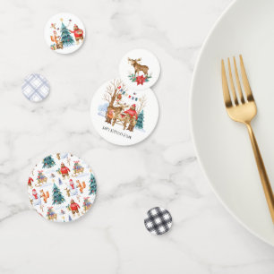 Woodland Friends Winter Birthday Party Confetti