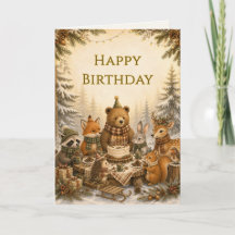 Woodland Friends Winter Birthday Picnic