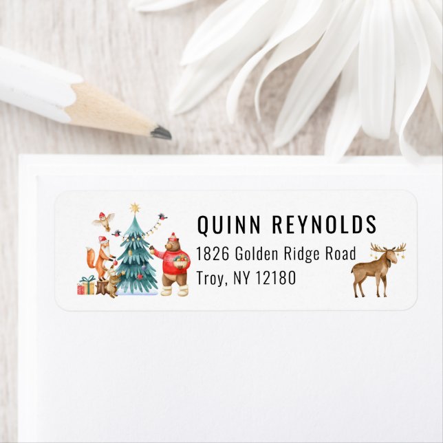 Woodland Friends Winter Christmas Birthday Party (Insitu)