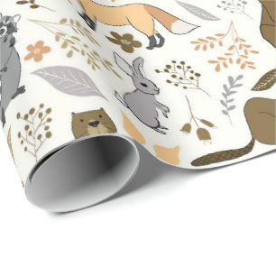 Woodland Friends Wrapping Paper