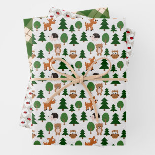 Woodland Friends Wrapping Paper Sheet
