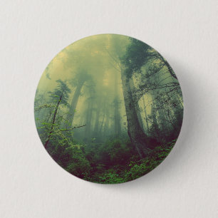 Woodland From Below 6 Cm Round Badge