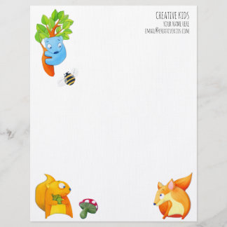 Woodland Fun Customisable Letterhead