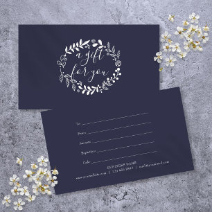 Woodland Garland Navy Blue Gift Certificate