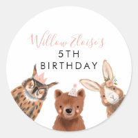 Woodland Girl Birthday Favour 