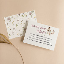 Woodland Girl Forest Squirrel Baby Book Request   