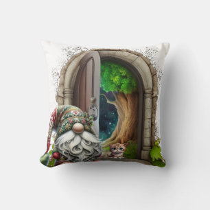 Woodland Gnome and Woodland Letter A Cushion