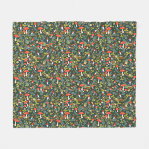 Woodland Gnomes Fleece Blanket