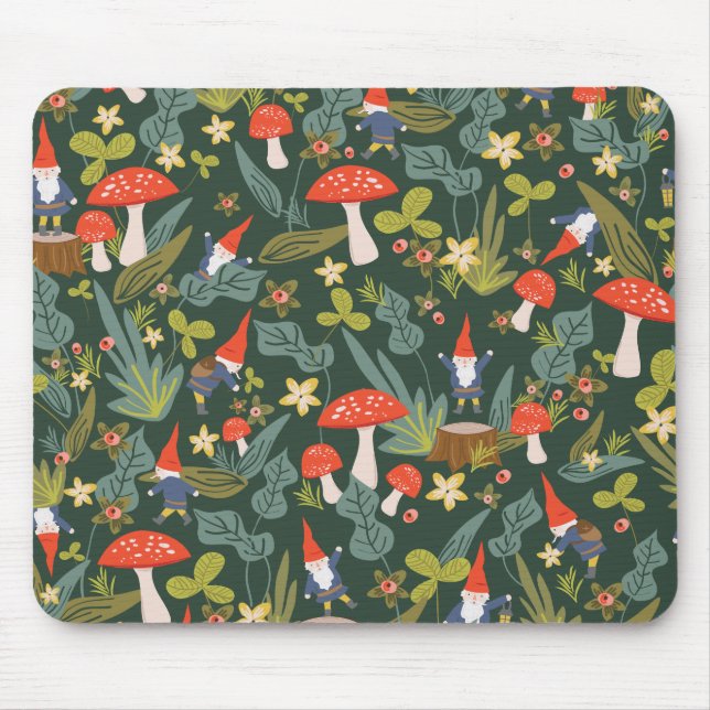 Woodland Gnomes Mouse Mat (Front)