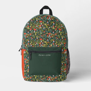 Woodland Gnomes Personalized with Name Printed Backpack