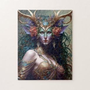 Woodland Goddess Fantasy Art Jigsaw Puzzle