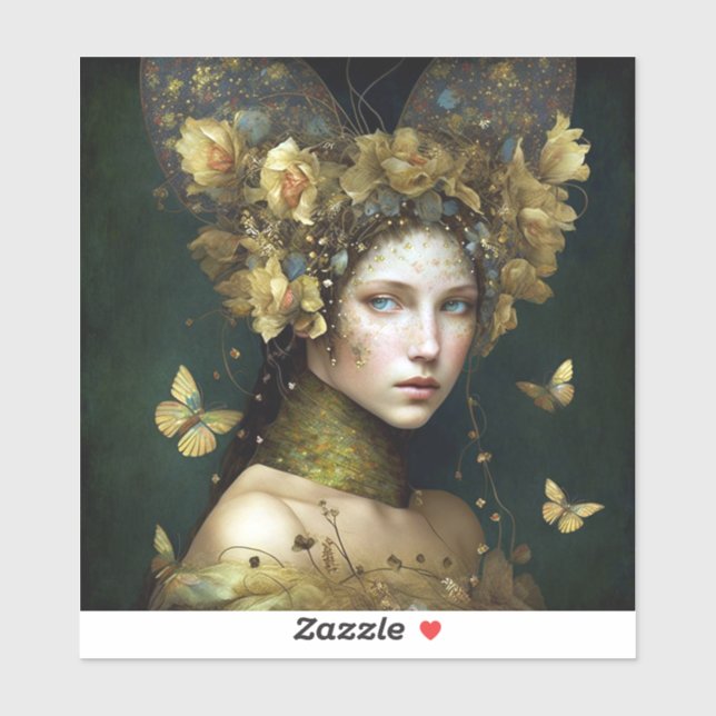 Woodland Green Fairy Fantasy Art (Sheet)