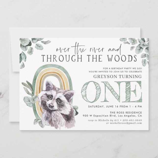 Woodland Greenery | Forest Animals & Rainbows (Front)