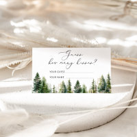 Woodland guess how many kisses bridal game