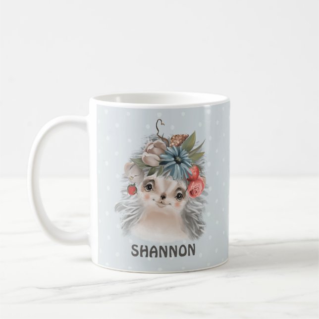 Woodland Hedgehog Coffee Mug (Left)