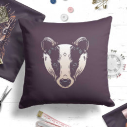 Woodland Hedgehog Throw Pillow Kids Room Decor