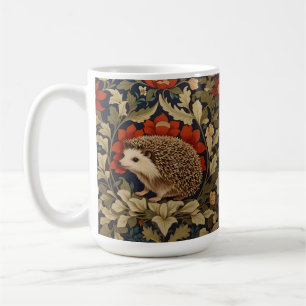 Woodland Hedgehog William Morris Inspired Coffee Mug