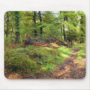 Woodland in October Mouse Mat